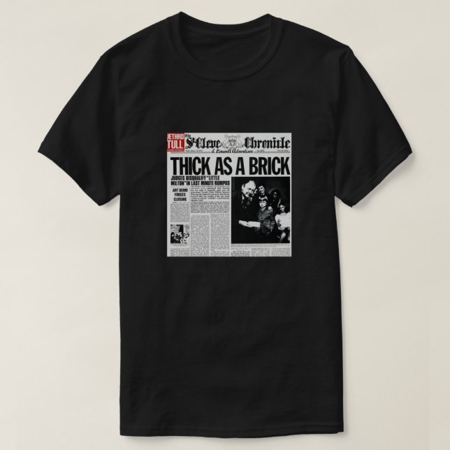 dick als Backstein Angepasst T-Shirt (Design vorne)