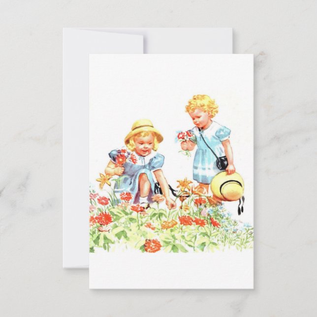 Dick, Jane und Sally Grußkarte Dankeskarte (Vorderseite)