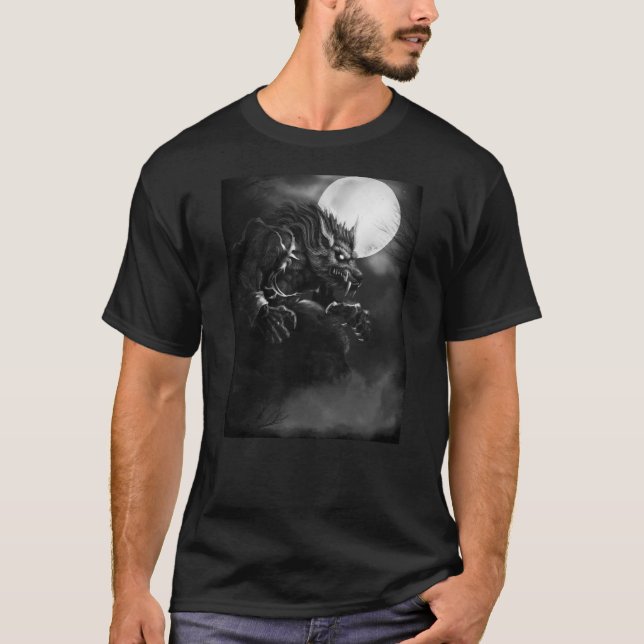 Dick-Mama: Heulenmondwerewolf-T - Shirt (Vorderseite)