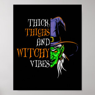 dick Oberschenkel und witzige Vibes Retro Simplist Poster
