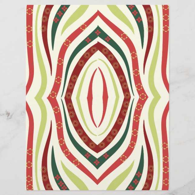 Dick Swirl Line Scrapbook Paper (Vorderseite)