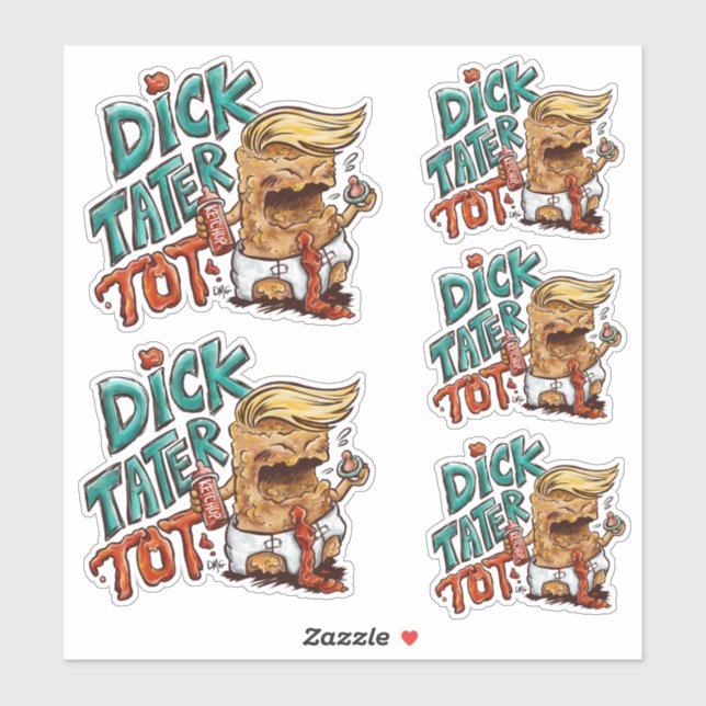 Dick-Tater-Tot-Aufkleber Aufkleber (Blatt)