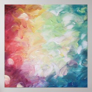 dick Texturierte Abstrakte Farbe Poster