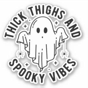 "dick thighs and spoky vibes" aufkleber