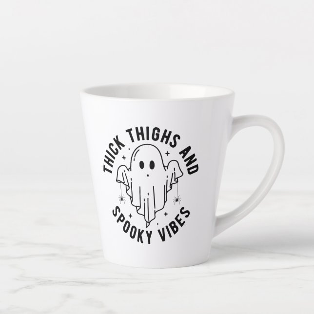 "dick thighs and spoky vibes" milchtasse (Rechts)