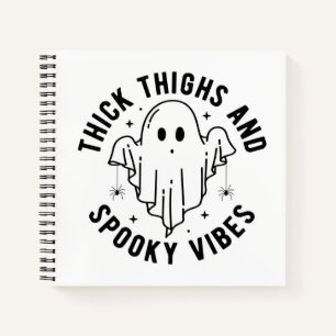 "dick thighs and spoky vibes" notizbuch