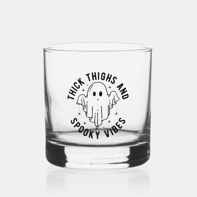 "dick thighs and spoky vibes" whiskyglas (Vorderseite)