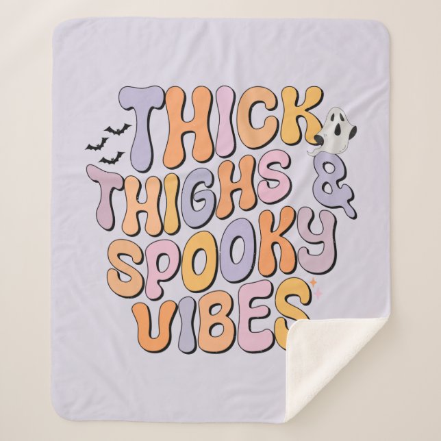 Dick Thighs & Spooky Vibes Sherpadecke (Vorderseite)