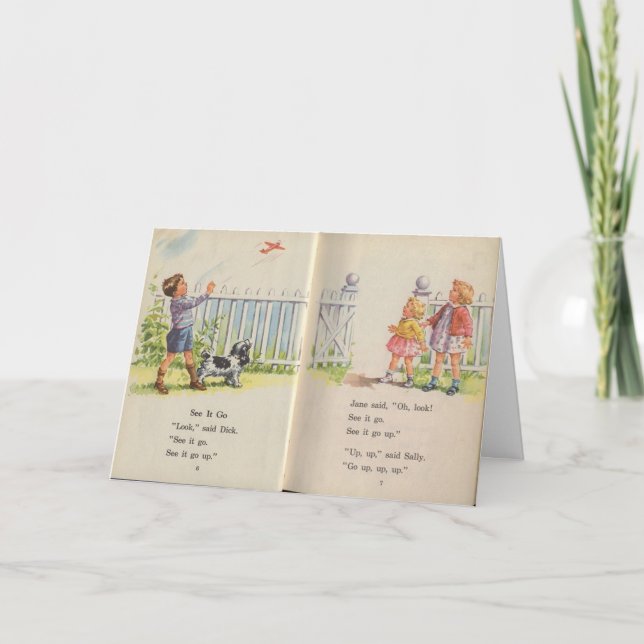 Dick und Jane Karte (Vorderseite)
