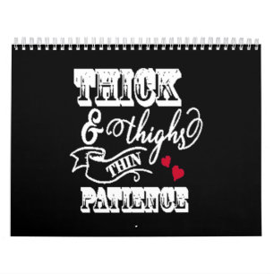 dick und Oberschenkel dünne Geduld Kalender