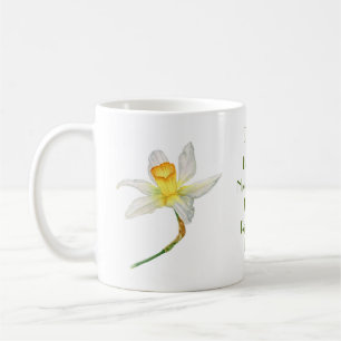 Dickdarm mit positiver Blume, d. h. Aquarell Kaffeetasse