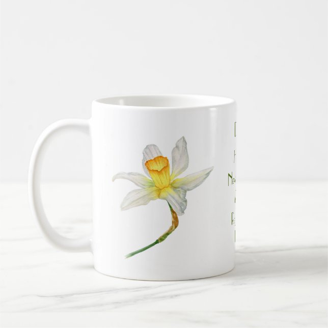 Dickdarm mit positiver Blume, d. h. Aquarell Kaffeetasse (Links)