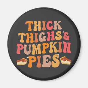 Dickdick & Pumpkin Pies Funny Erntedank Magnet
