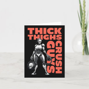 Dickdick-Typ Crush Weightlift-Bodybuilding Karte