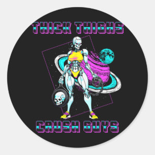 Dickdick-Typ Crush Weightlift-Bodybuilding Runder Aufkleber