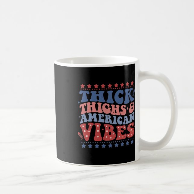 Dickdick und American Vibes Patriotic 4. Kaffeetasse (Rechts)