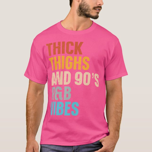 Dickdicken und 90er Jahre Rb Vibes T-Shirt (Vorderseite)