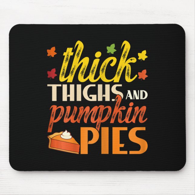 Dickdicken und Pumpkiefer rückwärts Fall Pumpkin P Mousepad (Vorne)