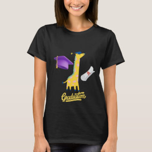 Dicke Abschluss-Silhouette mit flying Cap Joy T-Shirt
