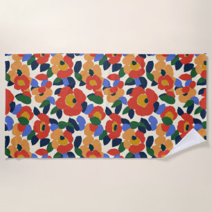 Dicke Abstrakte Blumenmuster Strandtuch