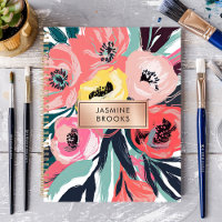 Dicke Abstrakte florale Individuelle Name