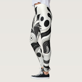 Dicke Abstrakte Frauenym Leggings