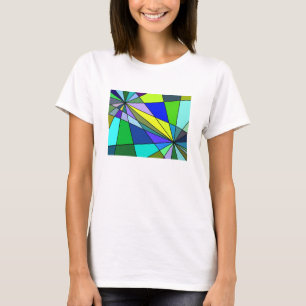 Dicke Abstrakte Glaskunst T-Shirt