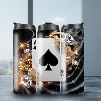 Dicke Ace des Spades Thermal Tumbler Thermosbecher
