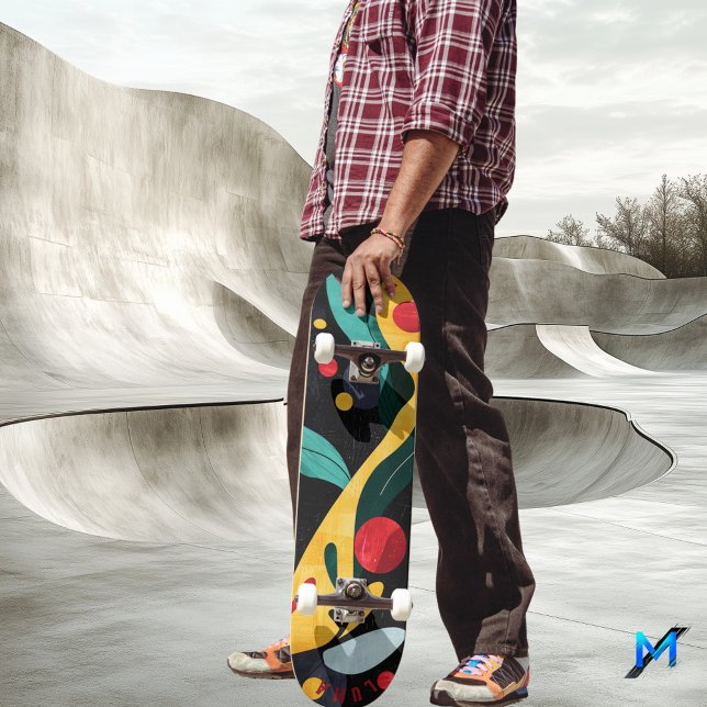 Dicke Bio Strömung - Moderner Abstrakter Minimalis Skateboard (Von Creator hochgeladen)