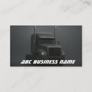 Dicke Black Truck Design Moving Company Visitenkarte