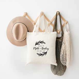 Dicke Branch Wedding Monogram Tragetasche
