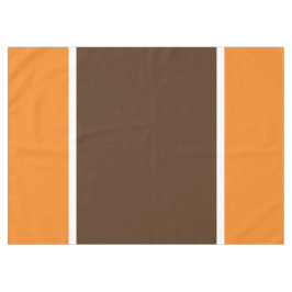 Dicke braune braune, orangefarbene vertikale Strei Tischdecke
