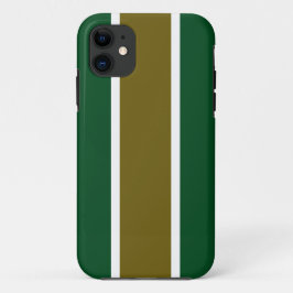 Dicke Camp Grün Golden Brown Racing Streifen Case-Mate iPhone Hülle