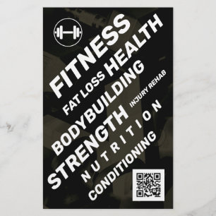 Dicke Diagonalität inspiriert durch Fitness Flyer