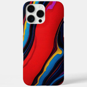 Dicke Farben" Abstrakte, lebendige Linien iPhone 16 Pro Max Hülle