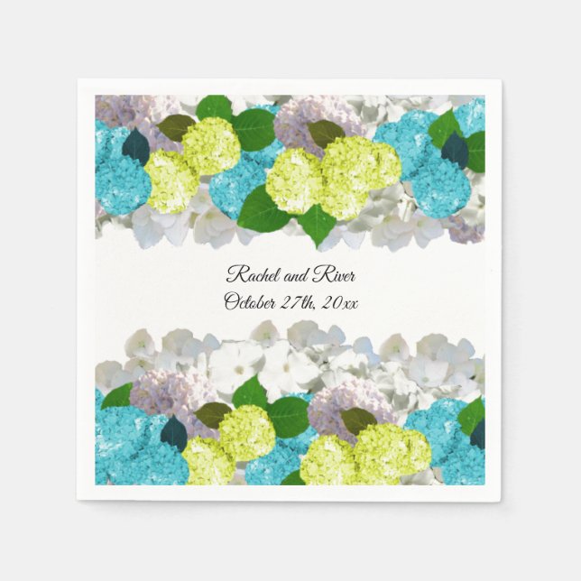 Dicke Frühlingsgemische Florpapier Napkins Serviette (Vorderseite)