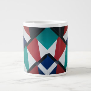 Dicke geometrische Dreiecke - Jumbo-Tasse