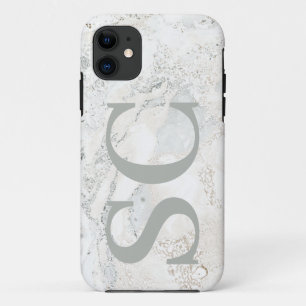 Dicke grafische Typografie, Initial-Marmor Case-Mate iPhone Hülle