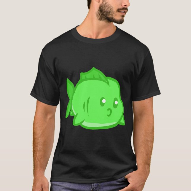Dicke Grüne Fische T-Shirt (Vorderseite)