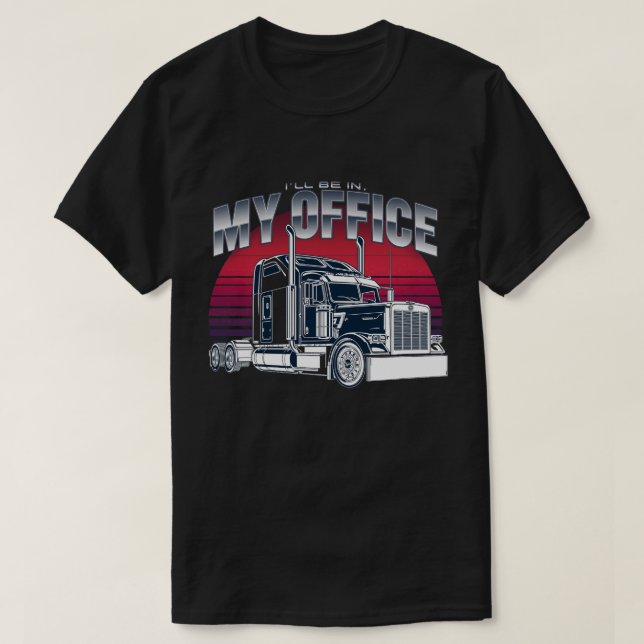 Dicke Halbtruckgrafik T-Shirt (Design vorne)