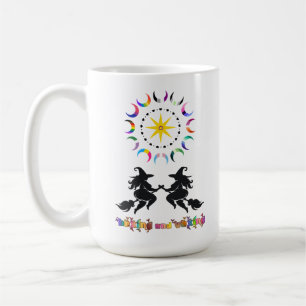 Dicke Hexen und queere Monde Kaffeetasse