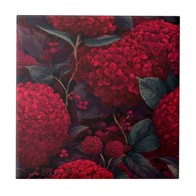 Dicke Hydrangeas-Fliesen für Zuhause Fliese (Vorderseite)