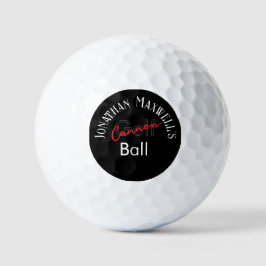 Dicke Individuelle Namen Roter Weißer Typ Funny Sp Golfball