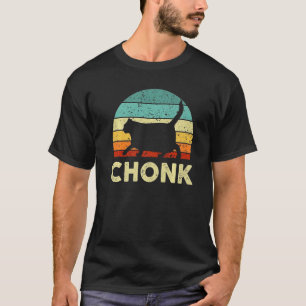 Dicke Katze Chonk Meme Parodie Zufällig T-Shirt