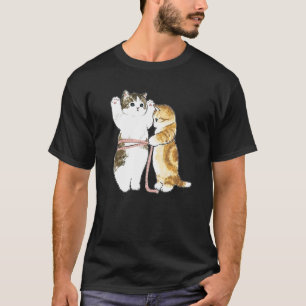 Dicke Katze misst Bauch für dicke Katze T-Shirt