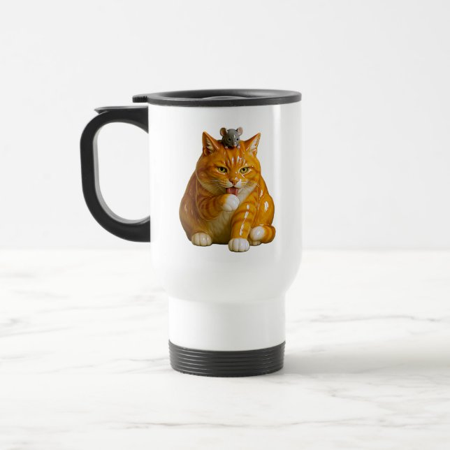 Dicke Katze Reisebecher (Links)
