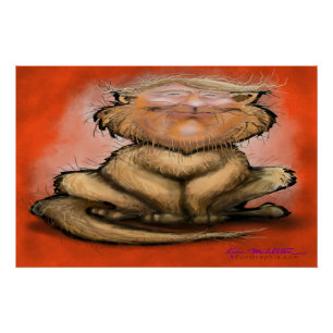 Dicke Katze Trump Poster