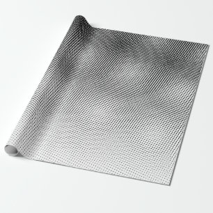 Dicke Künstlerische Schwarz-Weiß-Moiré-Muster Geschenkpapier