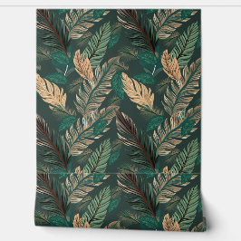 Dicke Leaf Nahtloses Muster Tapete