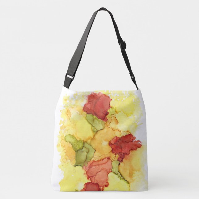 Dicke, lebhafte und farbenfrohe Tasche des Kreuzes (Rückseite)